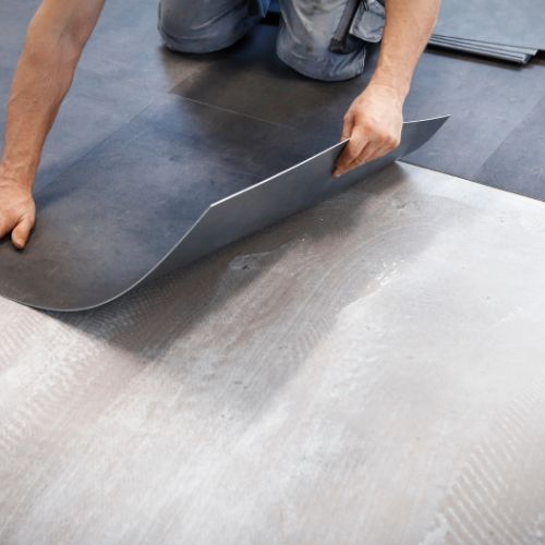 Bodenverlegung von Vynil